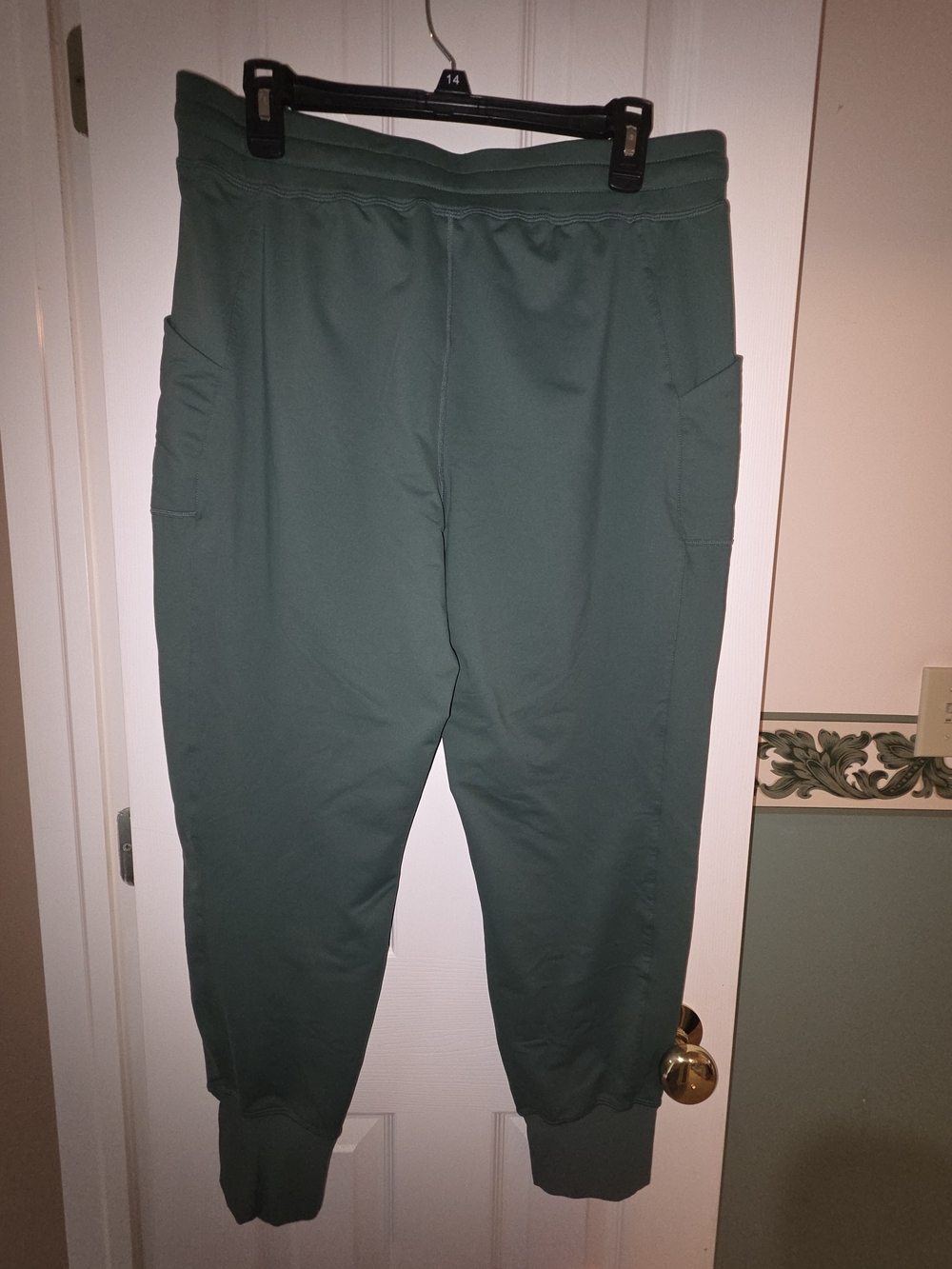 Fabletics Green Drawstring Track Joggers - Picture 2 of 3